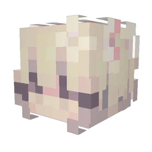 yumemikan8 Minecraft avatar head, 3D render