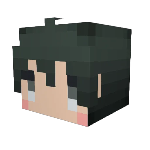 yumetan0102 Minecraft avatar head, 3D render
