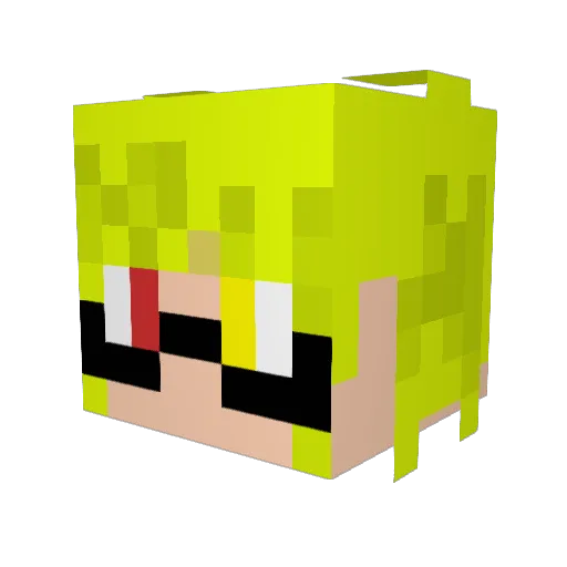 yumeyuki_33 Minecraft avatar head, 3D render