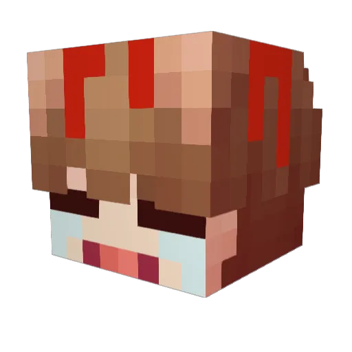 yumhoo Minecraft avatar head, 3D render