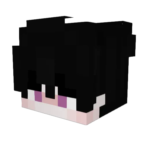 yumi_mo Minecraft avatar head, 3D render