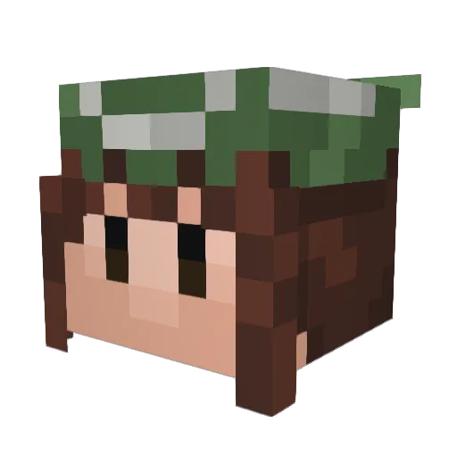 yumiaa Minecraft avatar head, 3D render