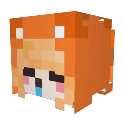 yumiiii030 Minecraft avatar head, 3D render