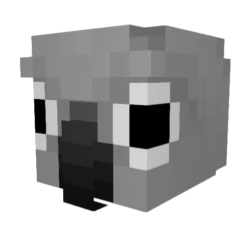 yumkimil_ Minecraft avatar head, 3D render