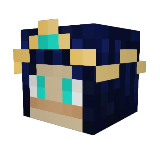 yummiegrass Minecraft avatar head, 3D render