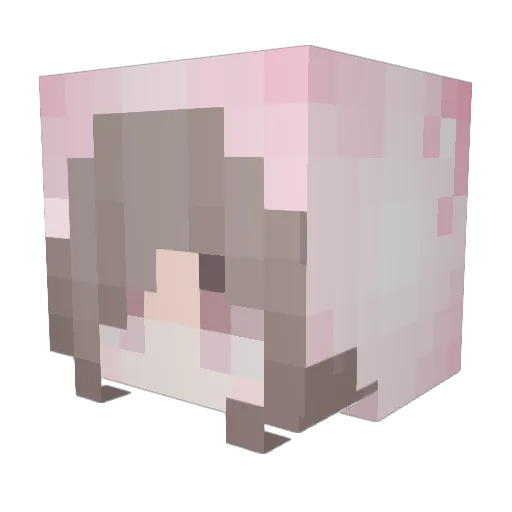 yummih Minecraft avatar head, 3D render