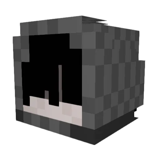 yummy Minecraft avatar head, 3D render