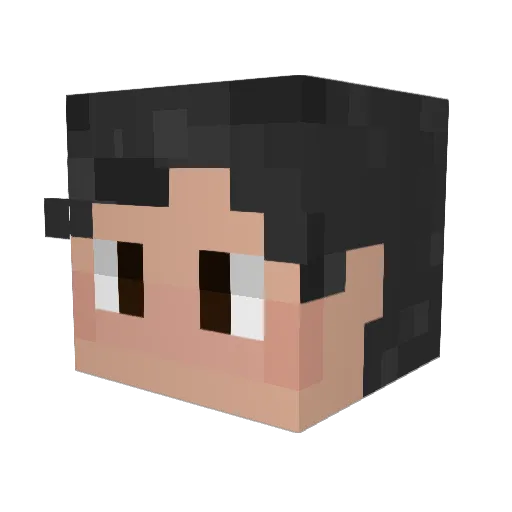 yummycherry16 Minecraft avatar head, 3D render