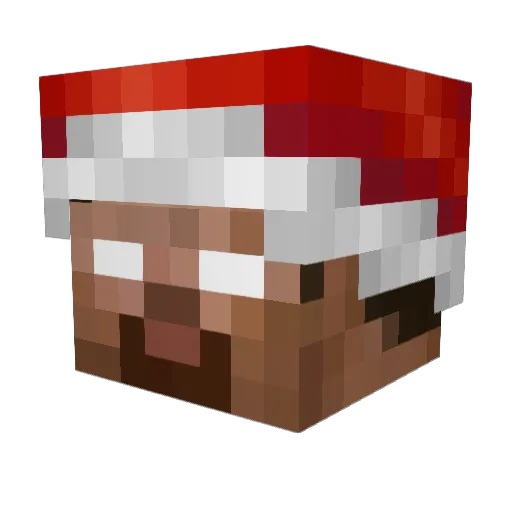 yummymango Minecraft avatar head, 3D render