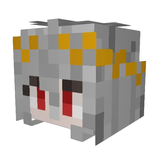 yummyokra Minecraft avatar head, 3D render