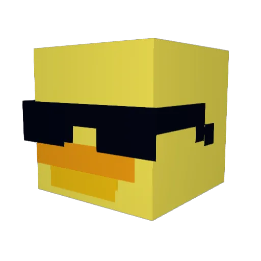 yummyspawner Minecraft avatar head, 3D render