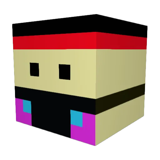 yummytamale Minecraft avatar head, 3D render