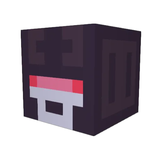 yumo0 Minecraft avatar head, 3D render