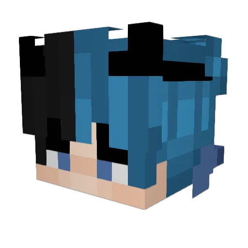 yumonkey Minecraft avatar head, 3D render