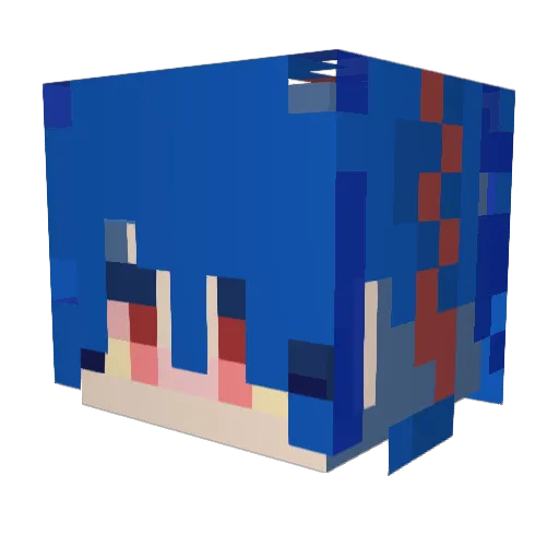 yumoooYO Minecraft avatar head, 3D render