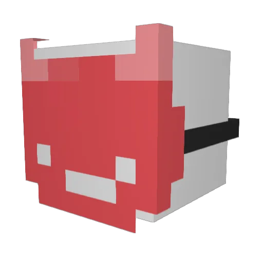 yumoqq Minecraft avatar head, 3D render