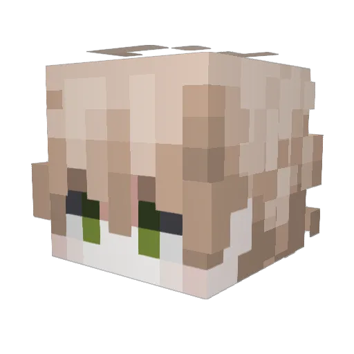 yumor7 Minecraft avatar head, 3D render