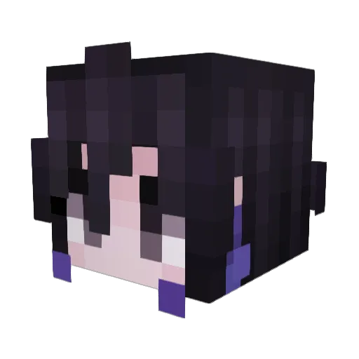 yumoxi Minecraft avatar head, 3D render