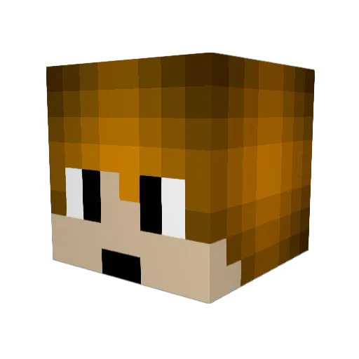 yumsushie Minecraft avatar head, 3D render