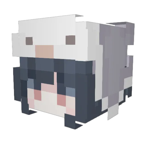 yun410 Minecraft avatar head, 3D render
