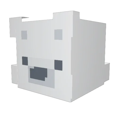 yun9233 Minecraft avatar head, 3D render