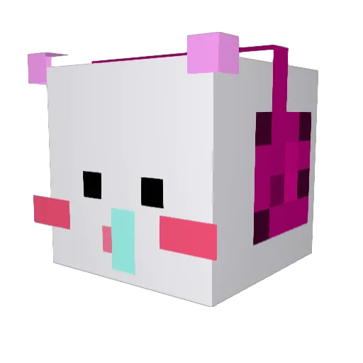 yun_06 Minecraft avatar head, 3D render