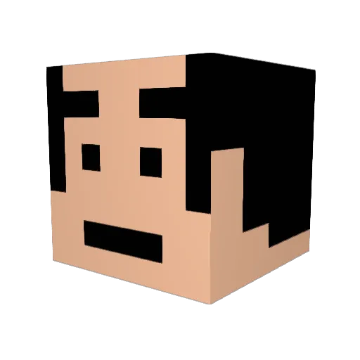 yun_29 Minecraft avatar head, 3D render