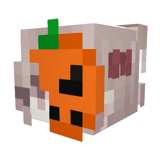 yuna152 Minecraft avatar head, 3D render