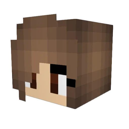 yunaruby Minecraft avatar head, 3D render