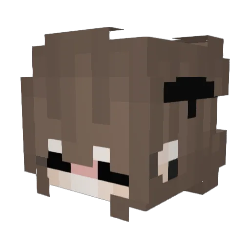 yunazz6 Minecraft avatar head, 3D render