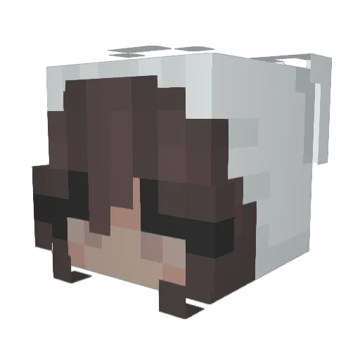 yuncho Minecraft avatar head, 3D render