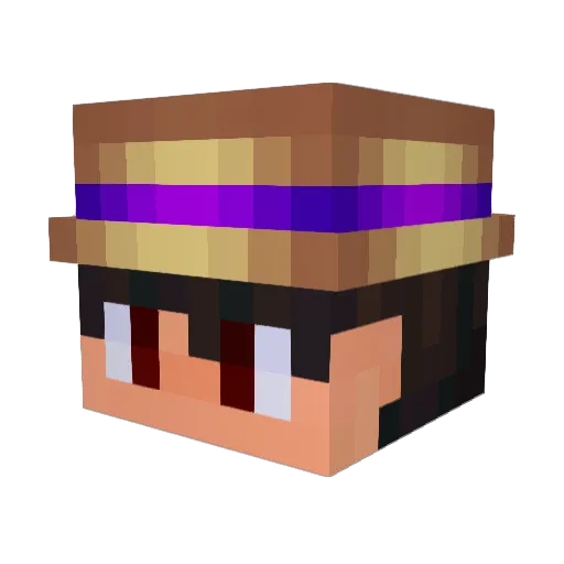 yunee125 Minecraft avatar head, 3D render
