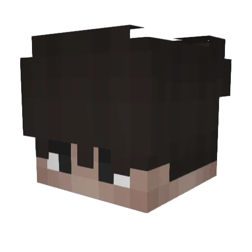 yungMI_ Minecraft avatar head, 3D render