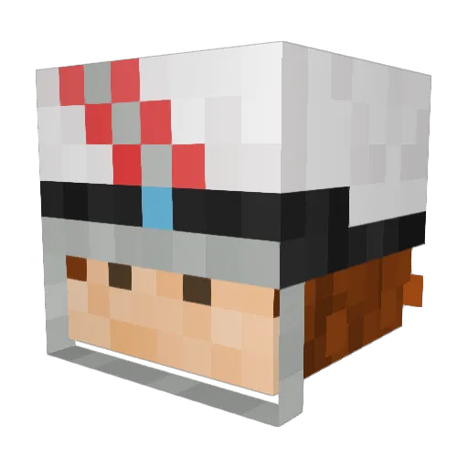 yung_roberto Minecraft avatar head, 3D render