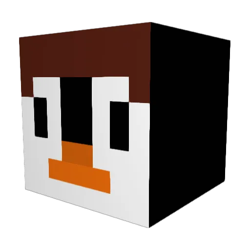 yungbaus Minecraft avatar head, 3D render