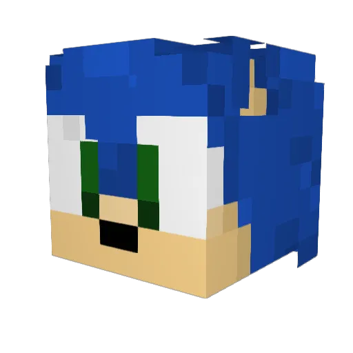 yungbbw Minecraft avatar head, 3D render