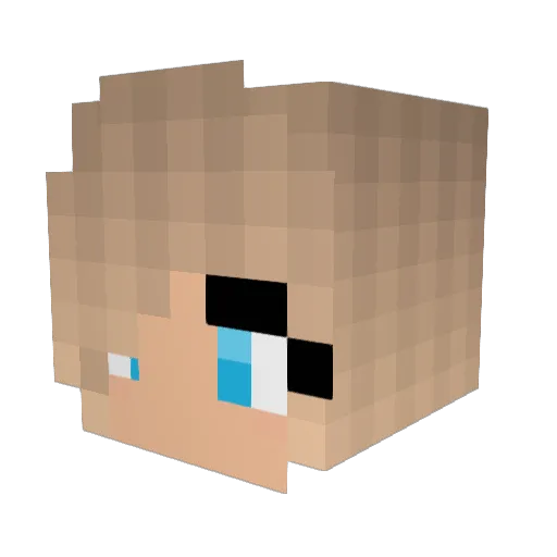 yungblut Minecraft avatar head, 3D render