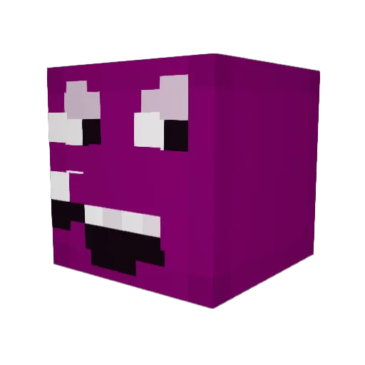 yungchin Minecraft avatar head, 3D render