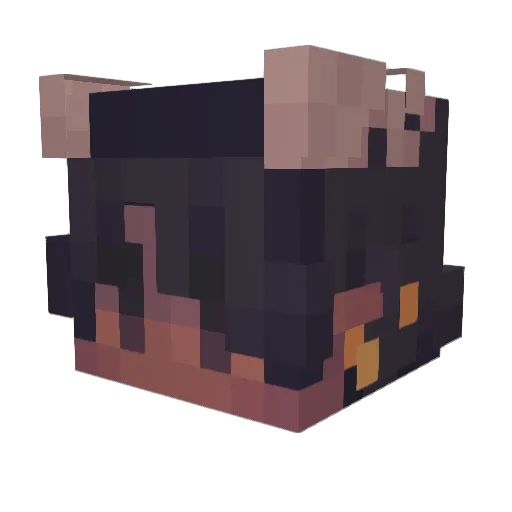 yungfault Minecraft avatar head, 3D render