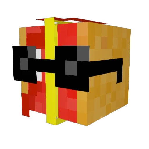 yungfen Minecraft avatar head, 3D render