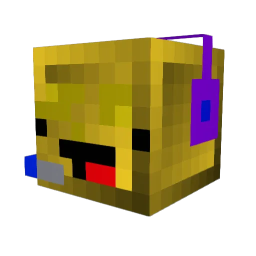 yungflux Minecraft avatar head, 3D render