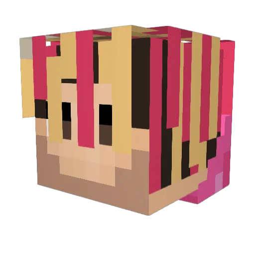 yungging69 Minecraft avatar head, 3D render
