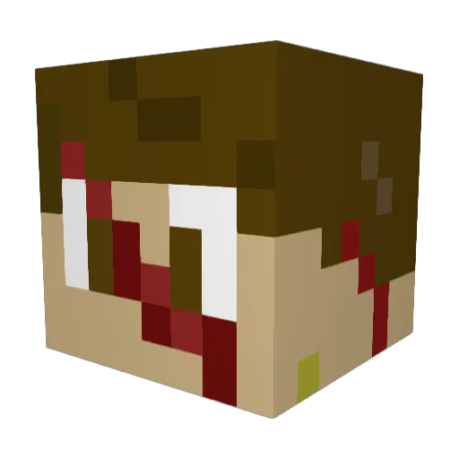 yunggvtz4 Minecraft avatar head, 3D render