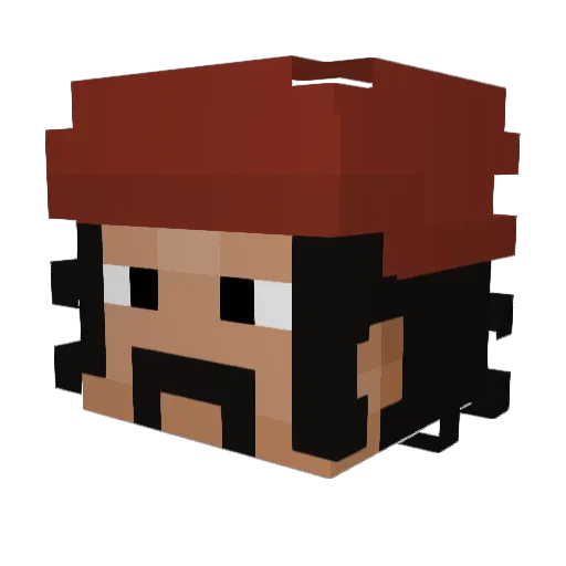 yunginsulin Minecraft avatar head, 3D render