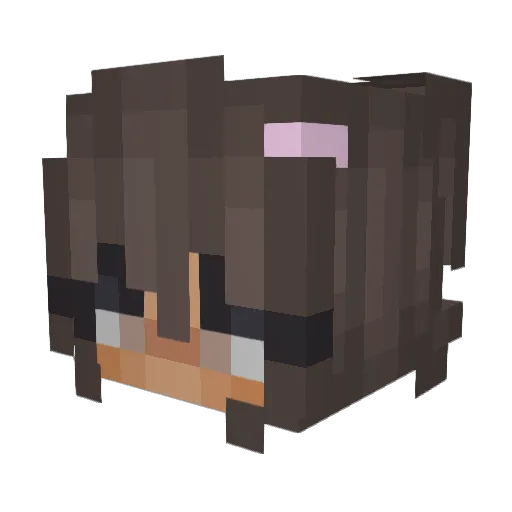 yunglowis Minecraft avatar head, 3D render