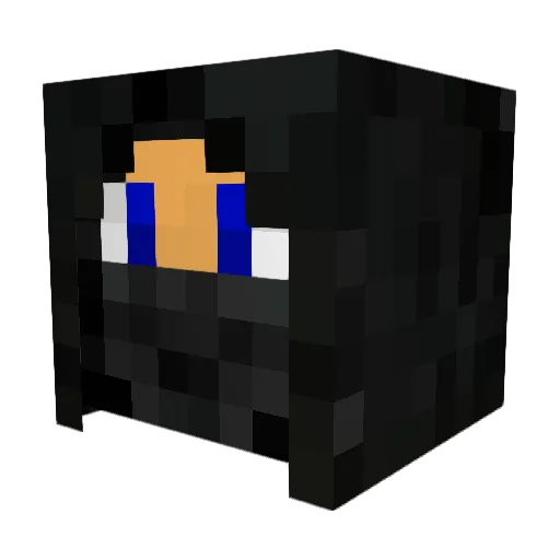 yungmase Minecraft avatar head, 3D render