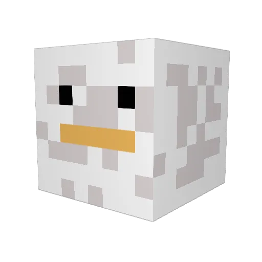 yungnik0lai Minecraft avatar head, 3D render