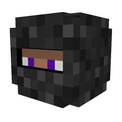 yungocram Minecraft avatar head, 3D render