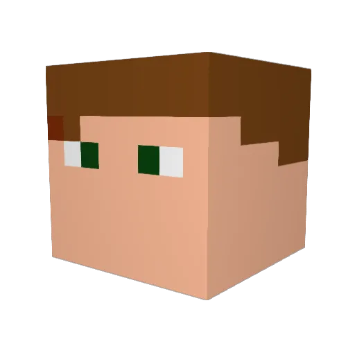yungtyko Minecraft avatar head, 3D render