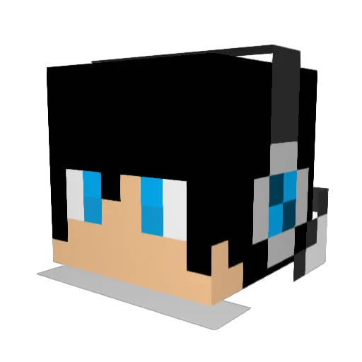 yungun470 Minecraft avatar head, 3D render